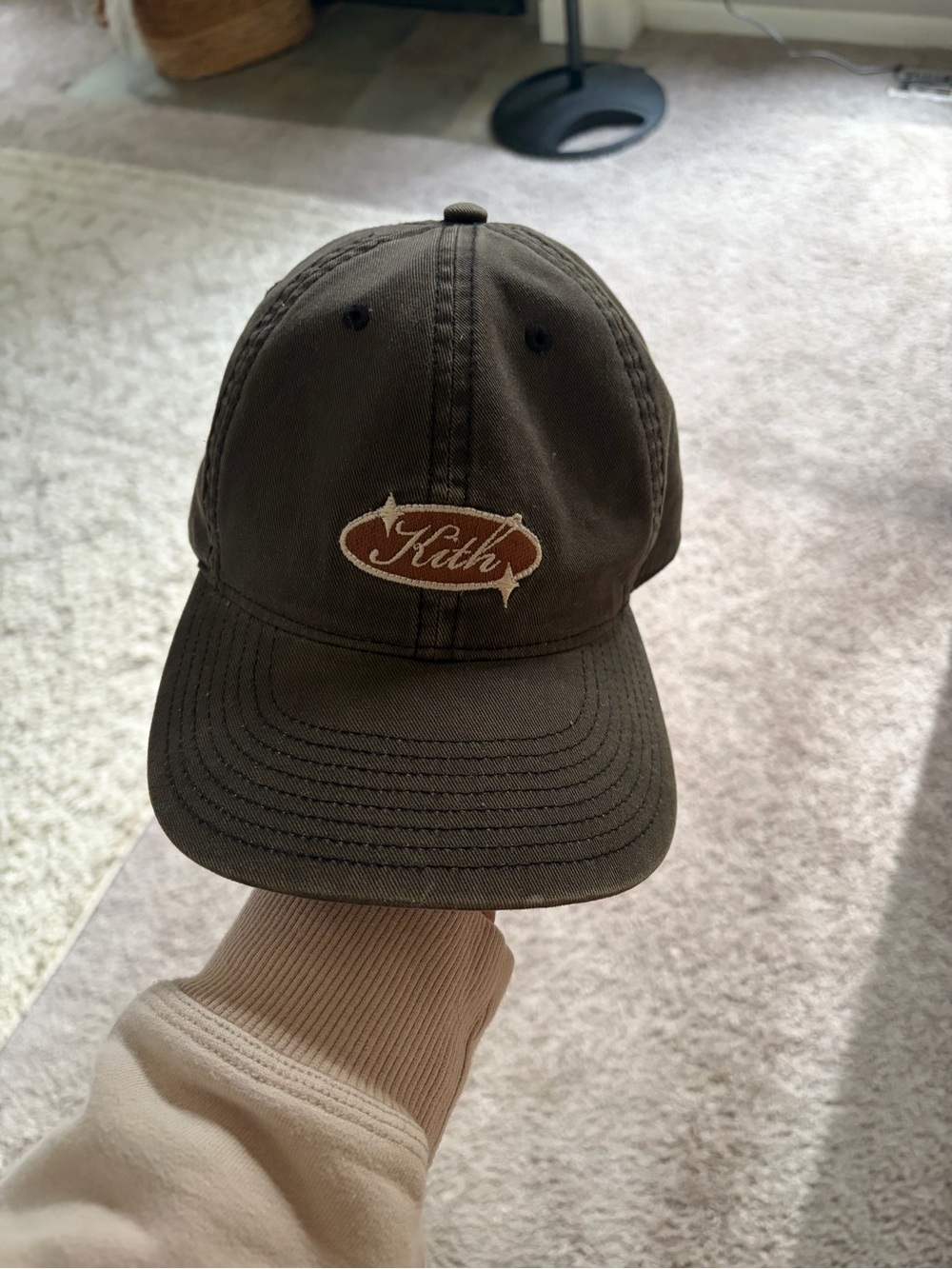 Kith Olive Brown Curved-Brim Baseball Cap